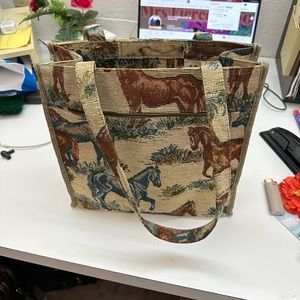 Jade bag with horses